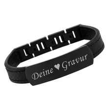 Akzent Lederarmband Herren mit