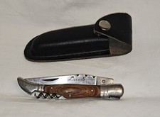 laguiole taschenmesser m.Etui Wandermesser m.Korkenzieher France Holz/Edelstahl