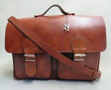 AKTENTASCHE Businesstasche DICKLEDER Ranzen LEDERTASCHE Unkaputtbar XXL Neu 3378