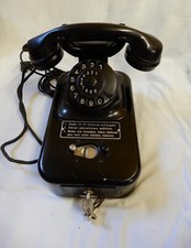 Bezahltelefon Bakelit komplett mit Schlüsseln Groschengrab  Münztelefon