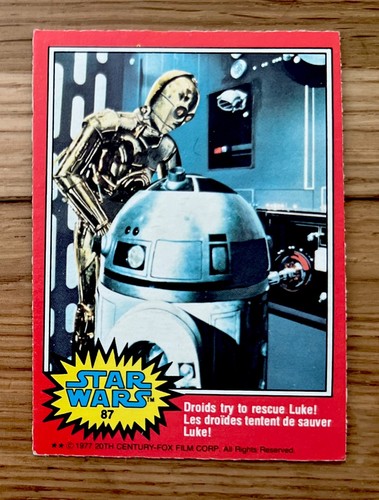 1977 pee chee star wars - 1977,