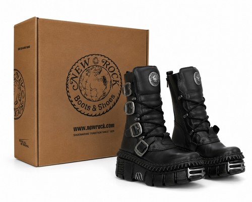 Lederstiefeletten new rock - new,