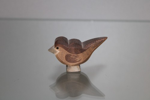 Ostheimer holz figur - holz, spatz