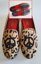 KARDINALE Fernando Pensato Italy Slipper Loafer Leo Leder Rote Laufsohle  38,5