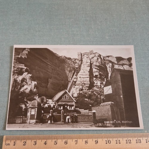Vintage postkarte east hill - postkarte,