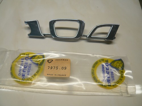 Peugeot 104 motorhauben emblem - 104,