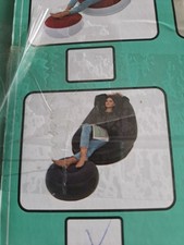 ?Aufblasbarer Sessel Sofa Sitzkissen Liege mit Fußhocker 2er Set+Inflatorpumpe