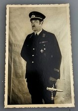 2. WK Original Foto Postkarte Portrait Rot Kreuz Führer mit Dolch  - K1