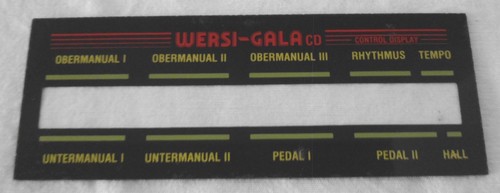 Wersi blende display - wersi,