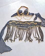 Bauchtanz Kostüm in Gold und