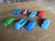 8 Stück - Gummiauto der 60er