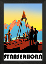 Stanserhorn gerahmtes Wandbild