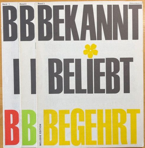 Bekannt beliebt begehrt band - bekannt,