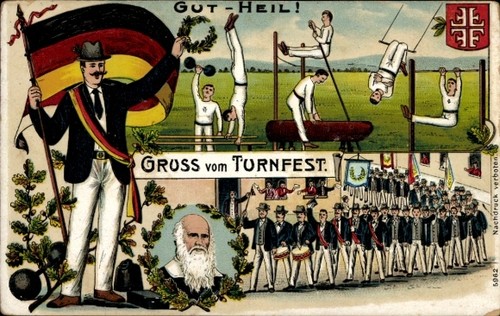 Litho gruß vom turnfest gut - litho,