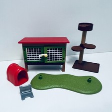 Schleich - Konvolut Reste Einzelteile - Kaninchenstall Kratzbaum ... - GUT #1304