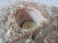 Teelichthalter aus Edelstein - Naturstein von Bärbel Drexel - groß und schwer