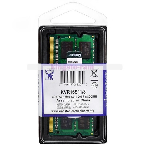 Kingston ram ddr3 1600 - 8, gb