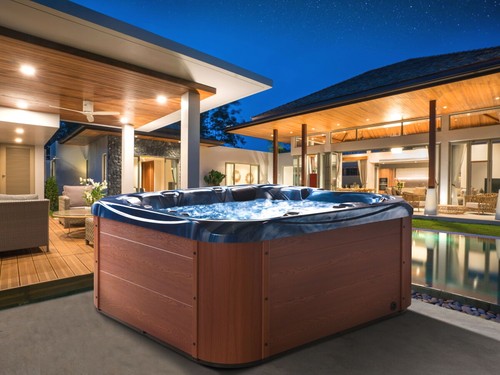 Luxus whirlpool hot tub blau - hot,