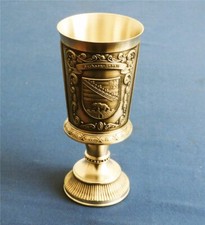 Staatsgeschenk Zinn Becher