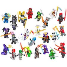 24x Ninja Figuren – kompatibel mit Klemmbausteinen, Set, ABS, Kinder