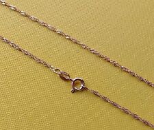 Singapur Kette Echt Silber 925 Rose Gold Anhängerkette 45 / 50 /  55 cm Länge