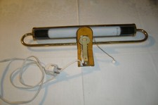 Alte Bilderlampe Messing, Gesamtbreite 45cm