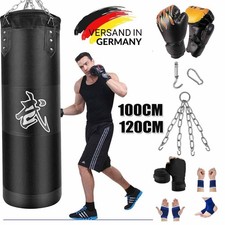 Boxsack Set Boxhandschuhen Erwachsene Punching Training Bag Sandsack 100/120cm