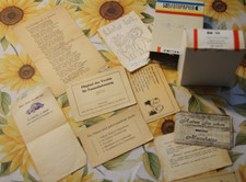 DDR Spass Spasskarten Witzkarten Karten orwo Fotopapier karton leer vintage AL