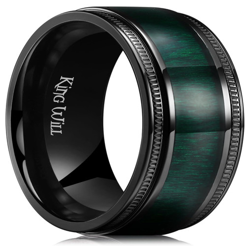 Titanring mit holzeinlage - mit,