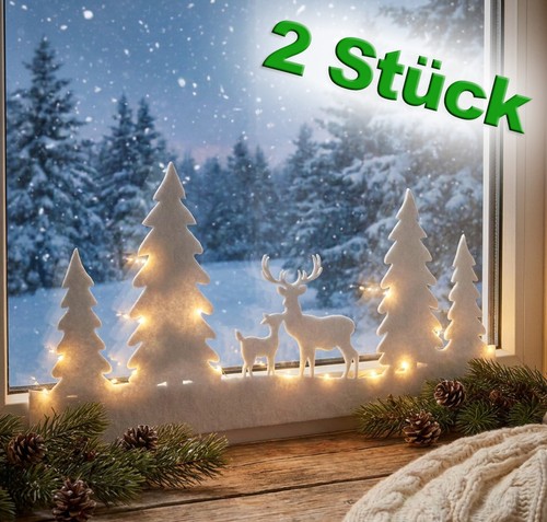 Led fensterbild - 2x,
