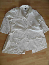 KRISTINA tolle leichte Lagenlook Jacke creme Gr. 5 HMI1215