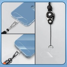 2x Telefon-Tether-Tab, Anti-Verlust-Handy-Lanyard-Clip, Telefon-Patch-Halte