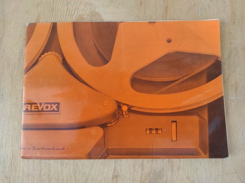 Revox g36 user manual - revox,