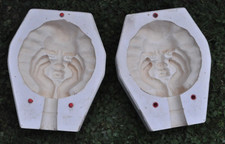 Gießform   für Keramik - Gartenkugel / Stabfigur Wind - Nr. 11