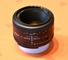 Nikon Nikkor AF 50 mm F/1.8 D Objektiv, gebraucht
