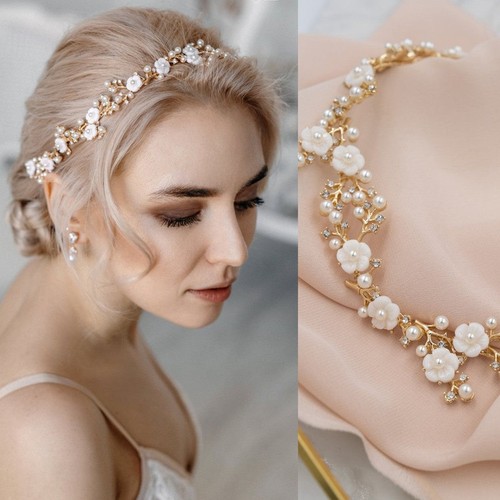Braut haarschmuck perlen - braut,