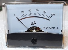 Einbau Ampermeter 100 uA, 60 x