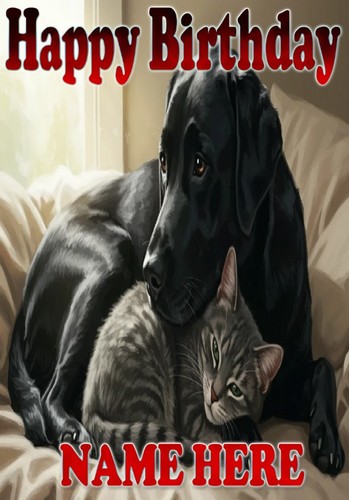 Ein schwarzes labor - schwarzes, und