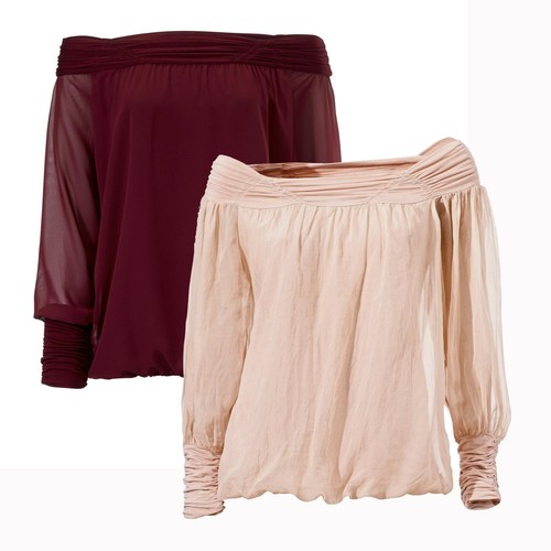Schulterfreie carmenbluse - schulterfreie,