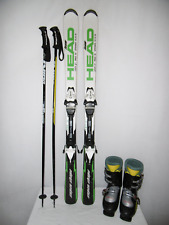 HEAD " SUPERSHAPE " SKI JUNIOR ALLROUND CARVER 127 CM + SKISCHUHE GR.: 40 IM SET