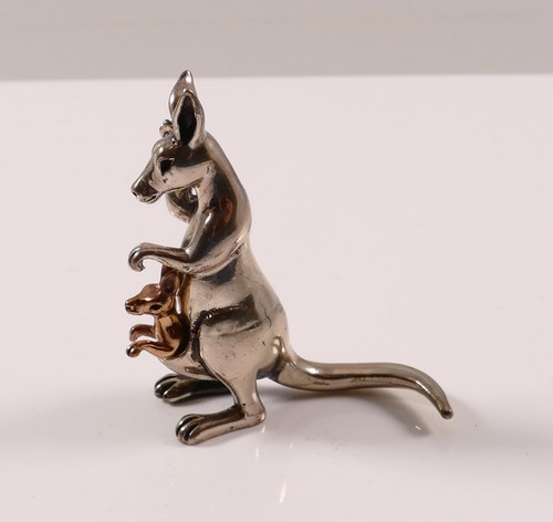 Silberfigur silber känguru - silberfigur,