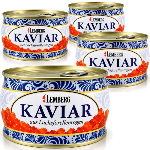 400g forellenlachs kaviar - 4x,