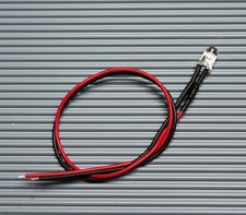 LED 3mm/ 5mm/ 10mm verkabelt 5V / 12V / 24V mit 20cm Kabel Modellbau Hobby