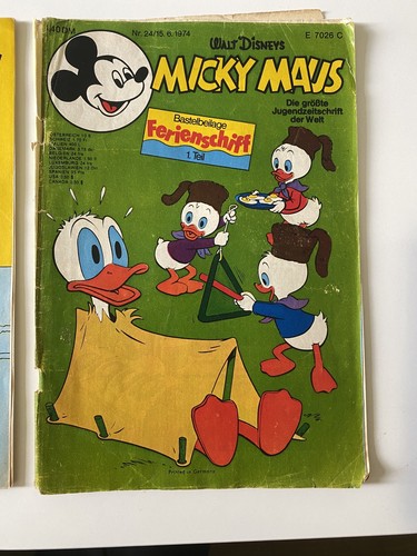 Vintage micky maus comics - micky, 1974