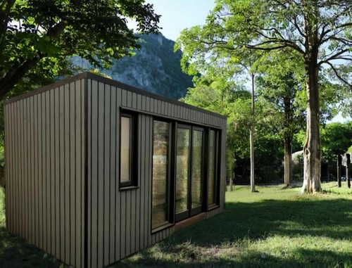 Modernes see holzhaus - see,