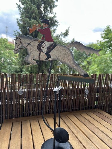 Vintage reiter wippfigur mit - vintage,