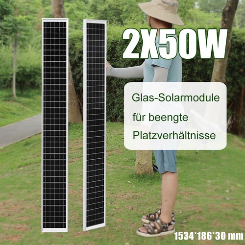 2x50w solarpanel glas - solarpanel,