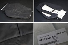 6956395 Sitzbezug Lehne Sportsitz Links Leder Dakota Schwarz NEU BMW 3er E90 E91