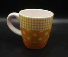 Pflanzentasse Keramik Pflanztopf Tasse  ø u7 / o10 x H 10,5 cm Gelb-Orange