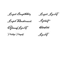 Peugeot Bicycle Modellname Decals - Transfers - Sticker N.AA